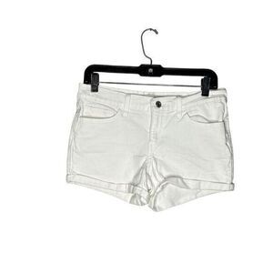 Levis Womens Juniors White Cut Off Summer Jean Shorts Size 5